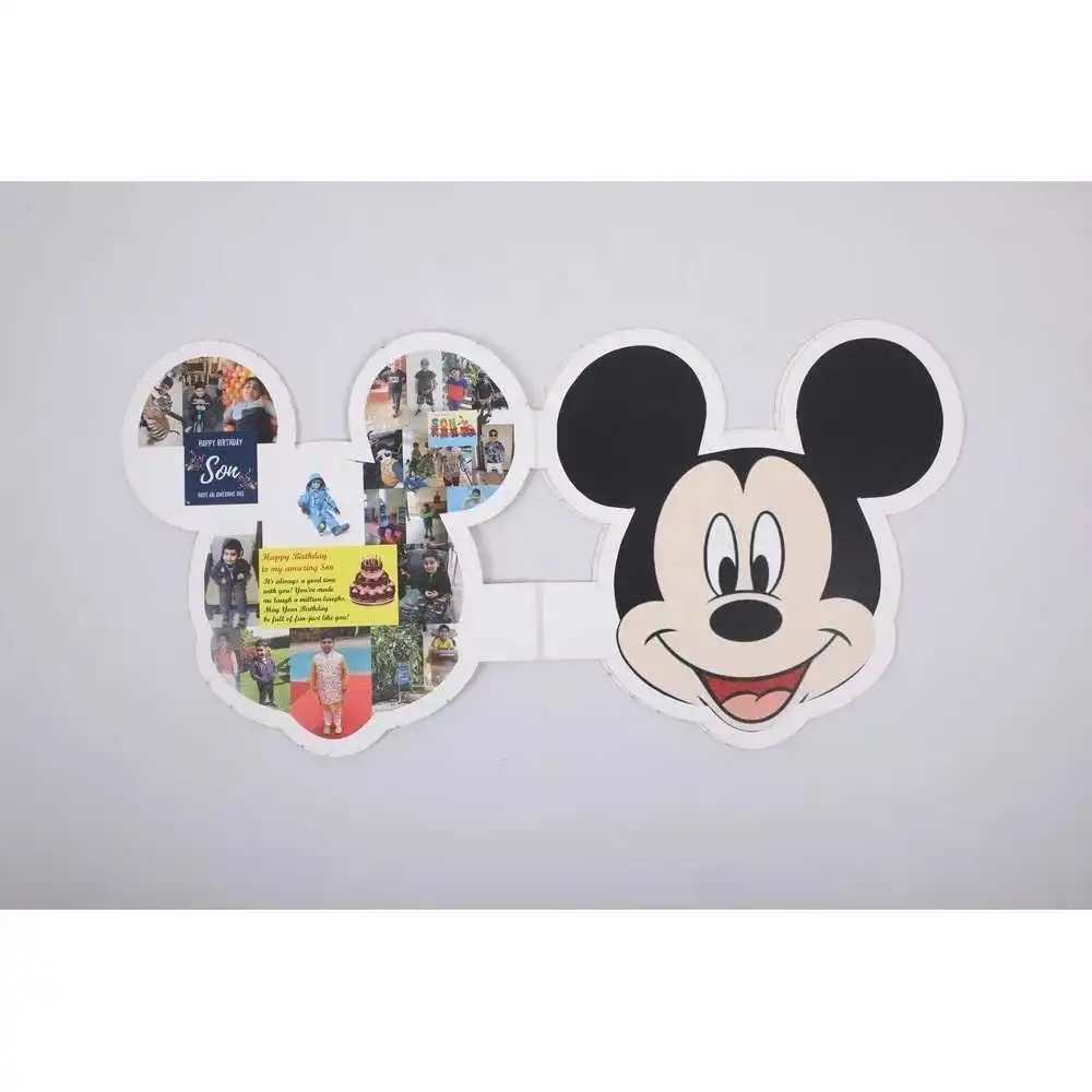 Mickey Mouse Shape Birthday Card